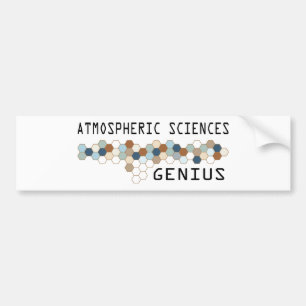 Atmosfäriska Vetenskapers Genialitet Bildekal