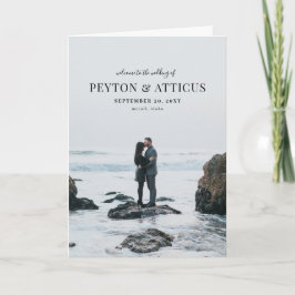 Atmosphere FolCard-Bröllopsprogram Kort