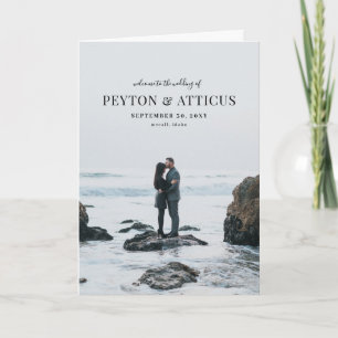 Atmosphere FolCard-Bröllopsprogram Kort