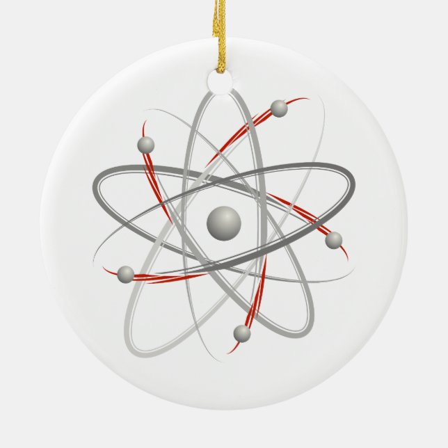 Atom (002) julgransprydnad keramik (Baksidan)