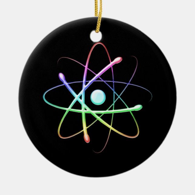 Atom (008) julgransprydnad keramik (Framsidan)