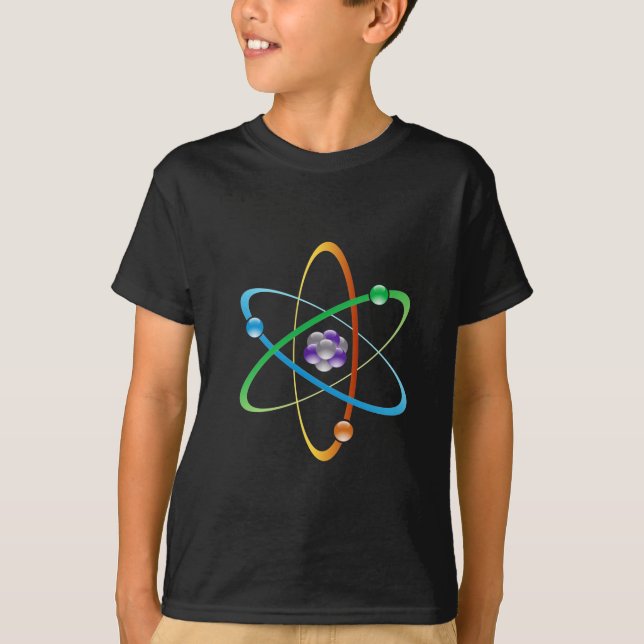 Atom- Bohr modellerar T-shirt (Framsida)