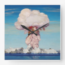 Atom Bomb Wall Clock