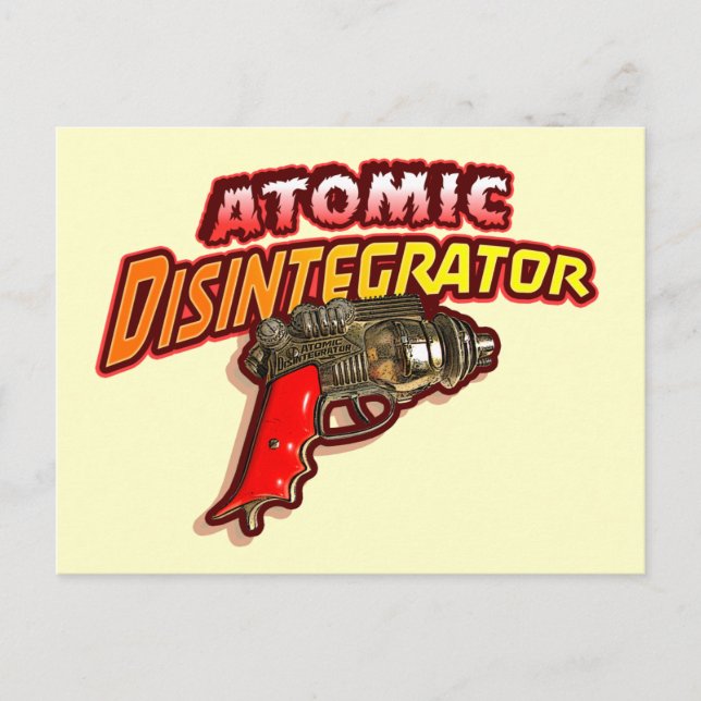 Atom- Disintegrator Vykort (Framsida)