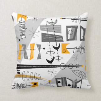 Atom- Era inspirerad abstrakt Kudde