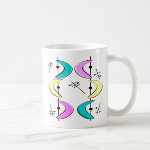 Atom- Erabumerangabstrakt Kaffemugg