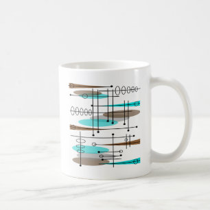 Atom- EraMitt--Århundrade modern abstrakt Kaffemugg