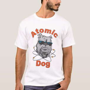 Atom- hund - vitt-skjorta/manlig t-shirt