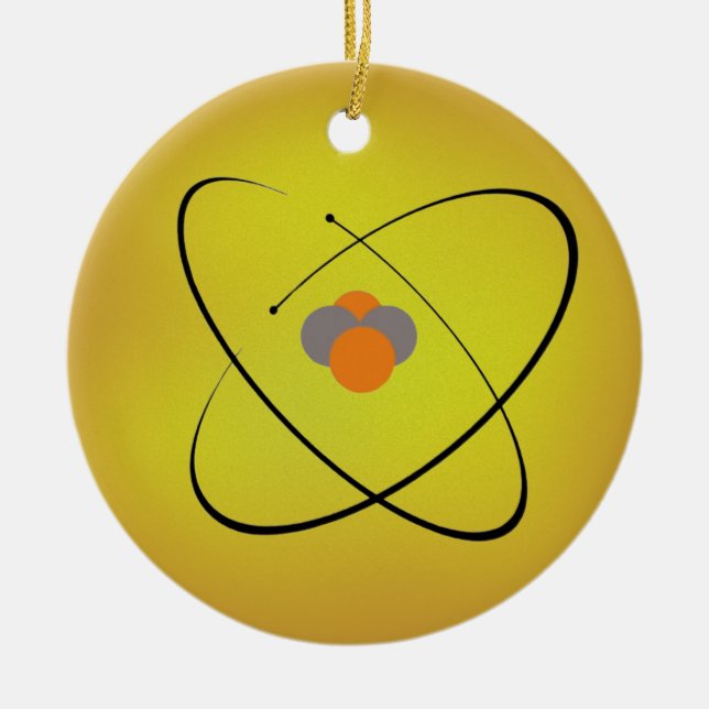 Atom Julgransprydnad Keramik (Framsidan)