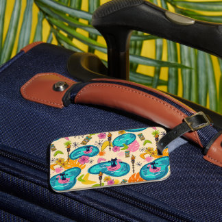 Atom Kitty Luau Bagageetikett Bagagebricka