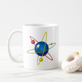 Atom-modellens färgmodell kaffemugg