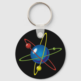 Atom-modellens färgmodell nyckelring