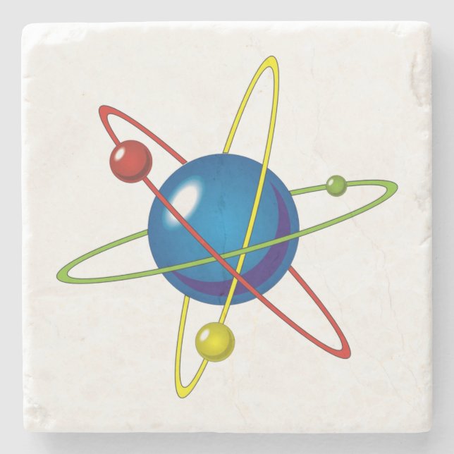 Atom-modellens färgmodell stenunderlägg (Framsidan)