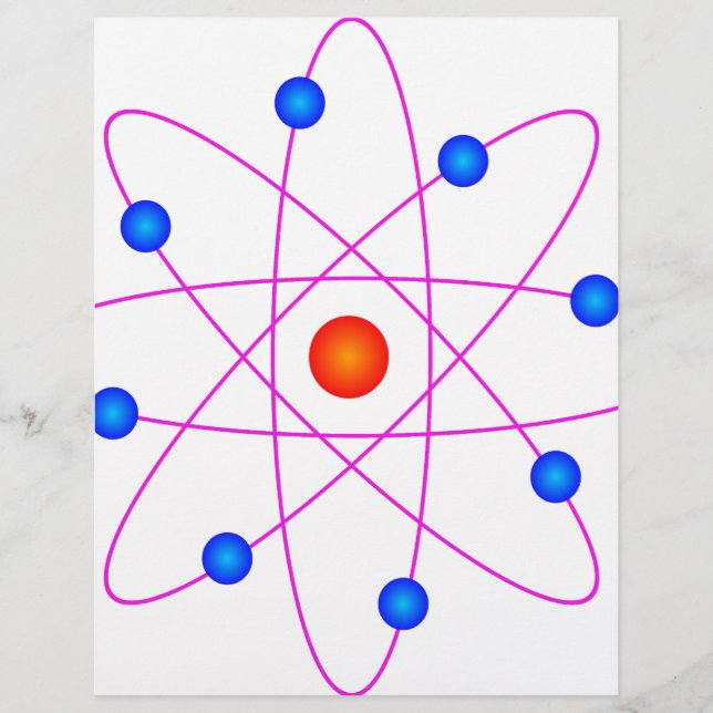 atom-modellvektorklipp (Framsida)
