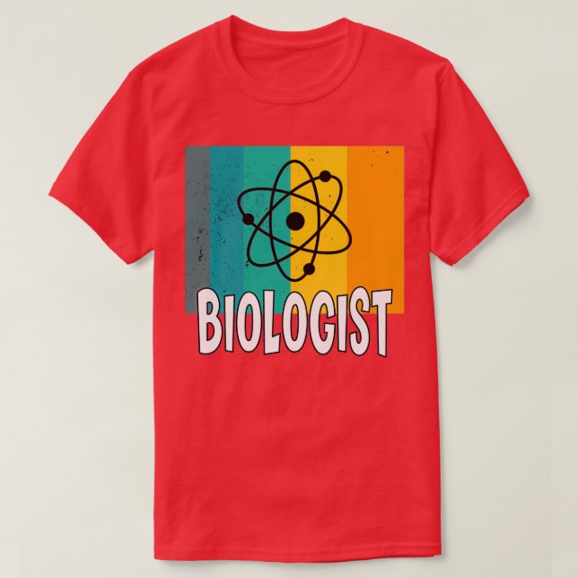 Atom Molecule Science Biology Teacher Gift Idea 1 T Shirt (Design framsida)