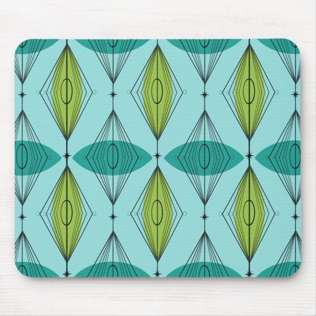 Atom- Ogee & Starbursts Mousepad Musmatta (Framsidan)