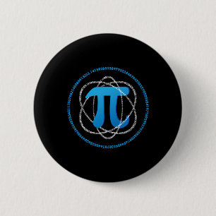 Atom Pi Day Math Science Älskare Gift Knapp