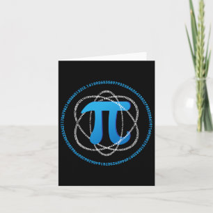 Atom Pi Day Math Science Älskare Gift Kort