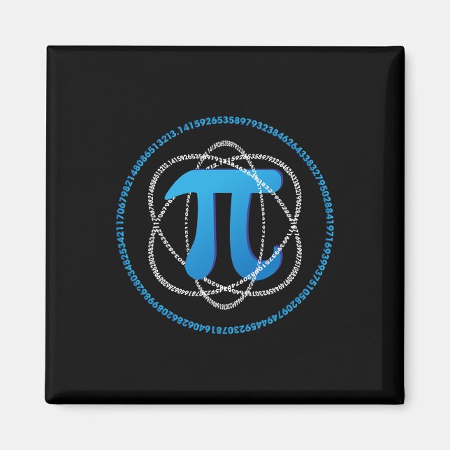 Atom Pi Day Math Science Älskare Gift Magnet (Framsidan)