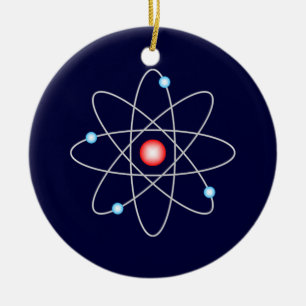 Atom- prydnad julgransprydnad keramik
