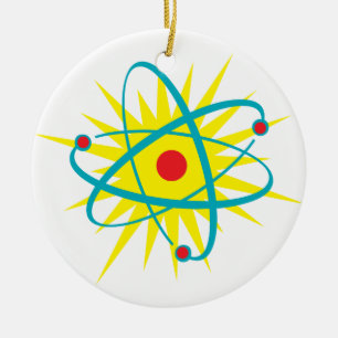 Atom-! Prydnad Julgransprydnad Keramik