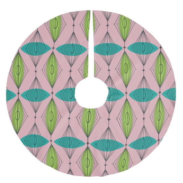 Atom- rosa Ogee & Starbursts julgrankjol (Framsidan)