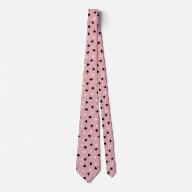 Atom- rosa Starbursts Tie Slips (Framsida)
