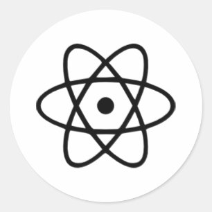 Atom Runt Klistermärke
