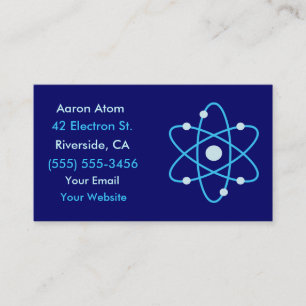 Atom Science Affärskorts Visitkort