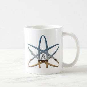 Atom- symbol för Logidea ateist Kaffemugg