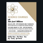 Atom Symbol, Science Course Advertising Poster<br><div class="desc">Atom Symbol,  Science Course Advertising Poster av Affärskortet Store.</div>