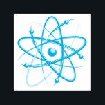 Atom Symbol | Science Regler Självfärgande Stämpel<br><div class="desc">Atom - en coola som är utformad för alla forskartyper där ute. En perfekt för en student eller lärare.</div>