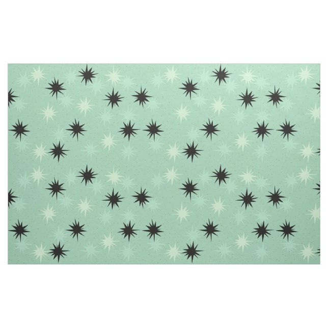 Atom- tyg för jade- & MintStarbursts bomull (Fat Quarter)