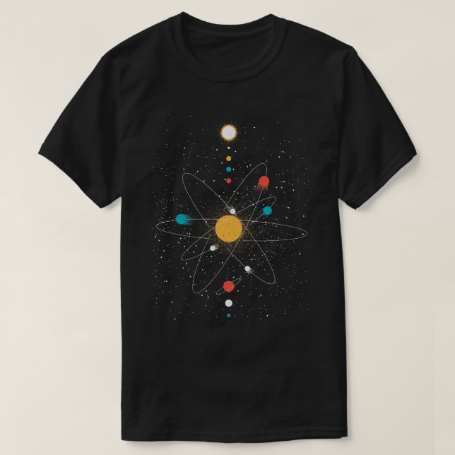 Atom Universe Minimalist av Tobe Fonseca T Shirt (Design framsida)
