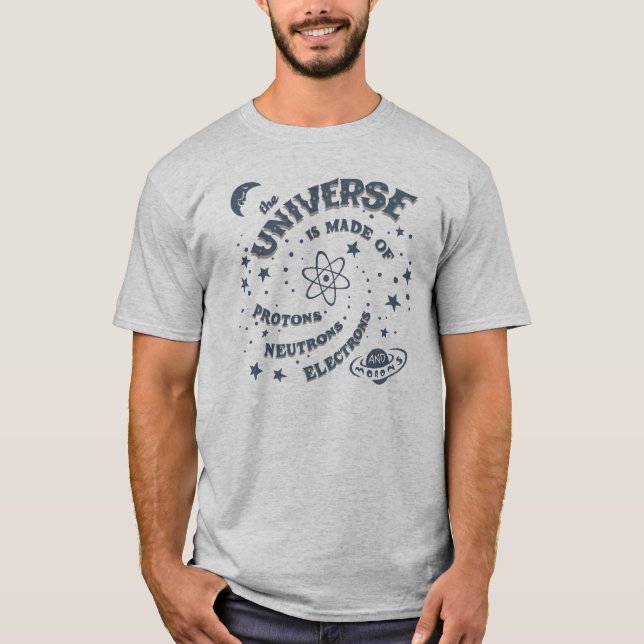 Atom- universumidioter tee shirt (Framsida)