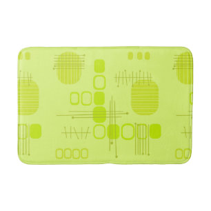 AtomAbstrakt Barkcloth Chartreuse Badrumsmatta