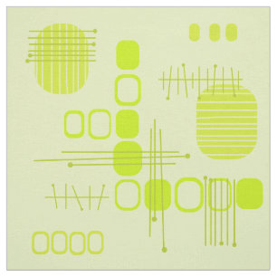 AtomAbstrakt Barkcloth Chartreuse Tyg
