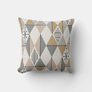 Atomåldern Art Diamonds Silver Guld Kudde