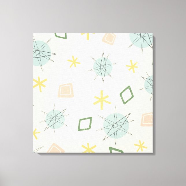 Atomåldern Planet Art Canvastryck (Framsida)