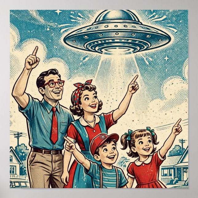 Atomålderns kryptid PSA-affisch Poster (Framsidan)