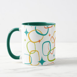 Atomålderns Mid-Century Retro Glitter Kaffemugge Mugg
