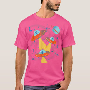 Atomålderskadets katter i Retro Flies Sauce T Shirt