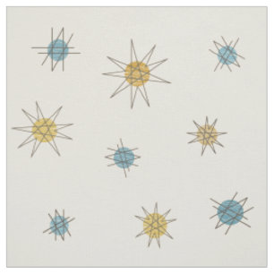Atomålsputnik Starburst Planets Tyg