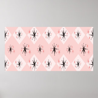 Atomålsstarten, sömlös mönster inspirerad av poster