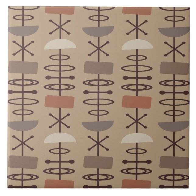 Atomålssymboler Jord Tones Kakelplatta (Framsidan)