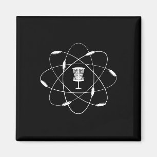 Atomär Disc Golf Golfande Golfspelare Sport Spel  Magnet