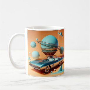Atomär Futuristisk Himmelvy Crossoverbil  Kaffemugg