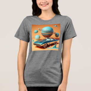 Atomär Futuristisk Himmelvy Crossoverbil T Shirt