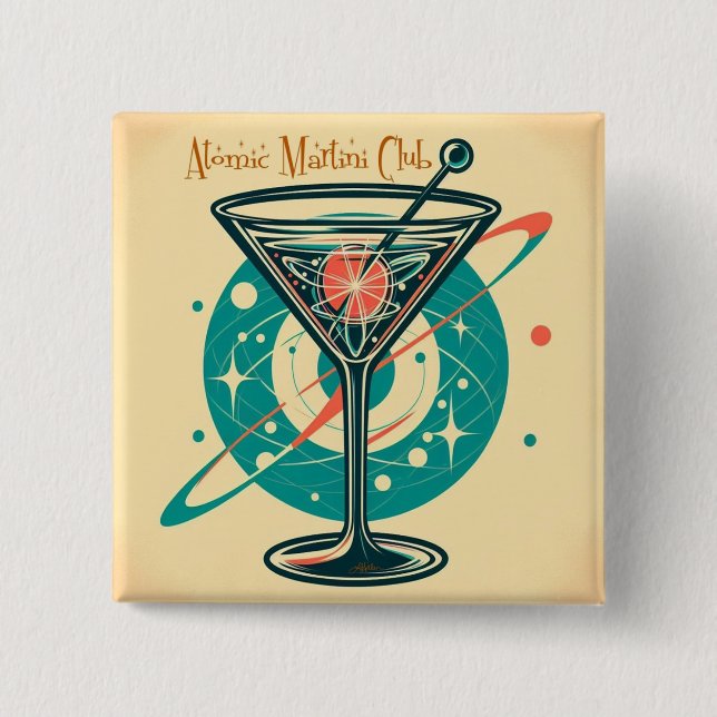 Atomär Martini Klubb Knapp (Framsida)