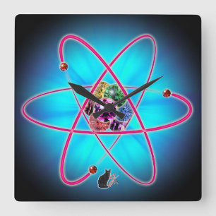 Atomära Juveler Fyrkantig Klocka